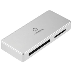 Renkforce  RF-PCR-400  vanjski čitač memorijskih kartica/hub    USB-C® 5Gbps, USB a  srebrna slika