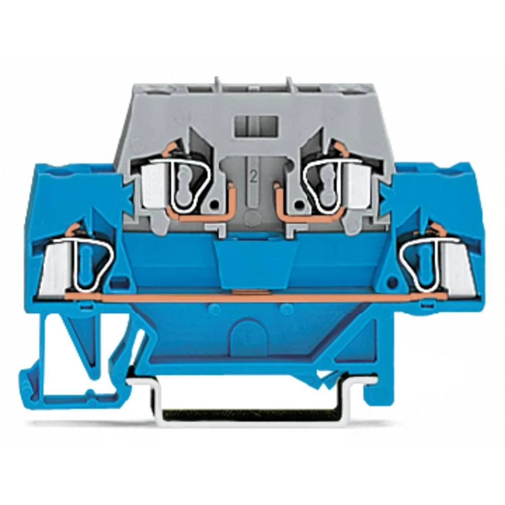 WAGO 280-514 dvokatna prolazna stezaljka 5 mm opruga Dostupnost: l siva 50 St. slika