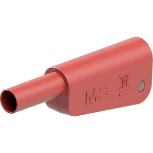Stäubli SLQ-4A-46 sigurnosni lamelni muški konektor utikač Zatik-Ø: 4 mm crvena 1 St. slika