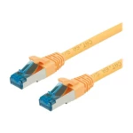 Value 21.99.1935 RJ45 mrežni kabel, Patch kabel cat 6a S/FTP 5.00 m žuta dvostruko zaštićen, bez halogena, vatrostalan 1