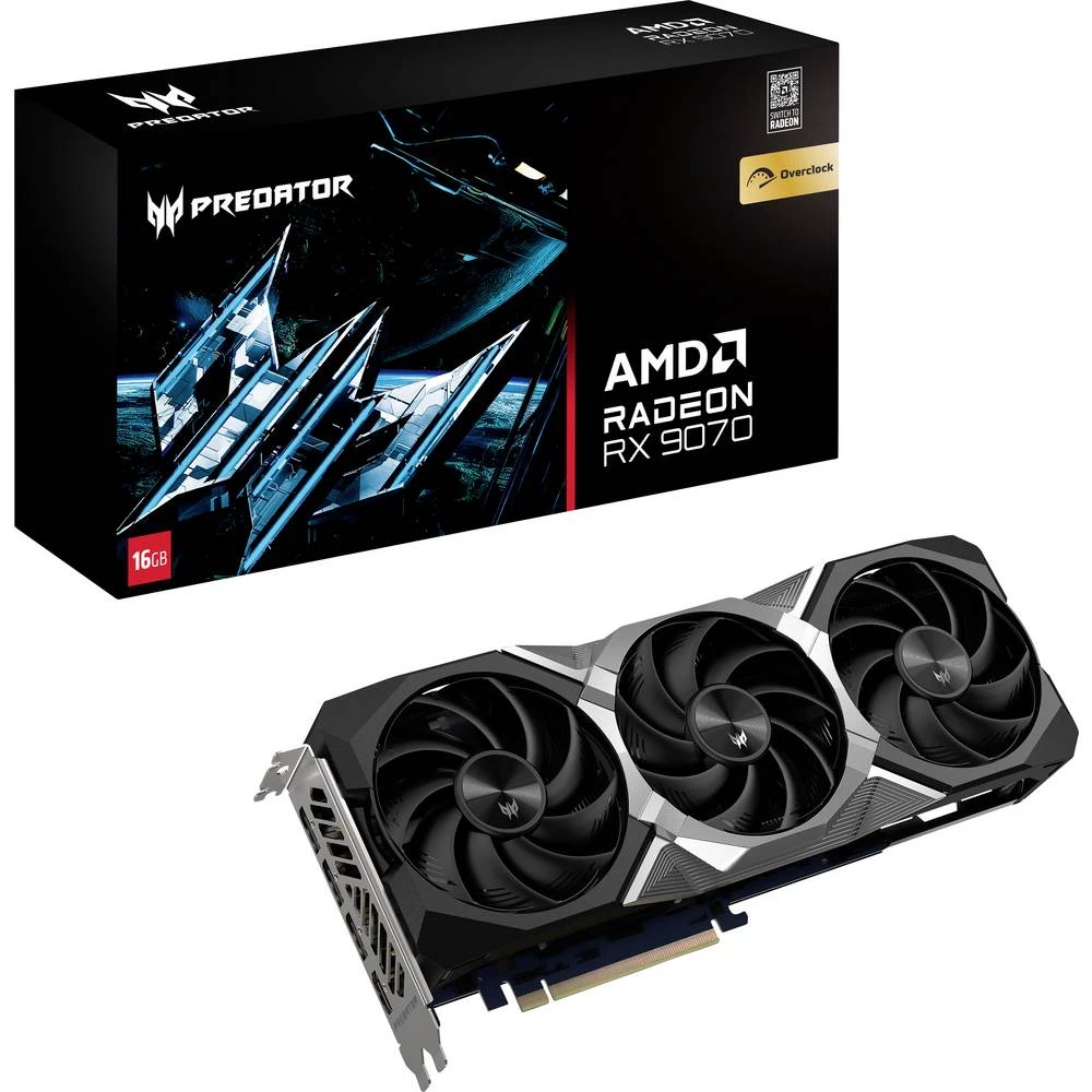 Acer  grafička kartica  AMD Radeon  Acer PREDATOR BiFrost AMD RX9070 OC 16GB  16 GB slika