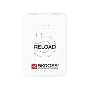 Skross Reload 5 powerbank (rezervna baterija) 5000 mAh  li-ion  bijela prikaz statusa slika