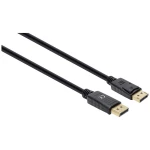 Manhattan DisplayPort priključni kabel DisplayPort utikač, DisplayPort utikač 2 m crna 355575 DisplayPort 1.4, trostruko zaštićen, PVC obloga, pozlaćeni kontakti DisplayPort kabel