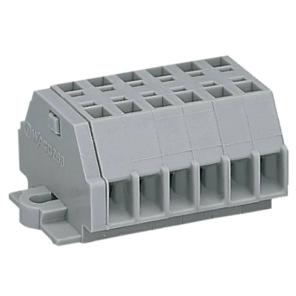WAGO 260-106 letva rednih stezaljki 5 mm opruga Dostupnost: l siva 50 St. slika