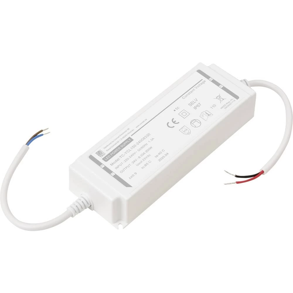 TRU COMPONENTS TC-YCL150-24008330 LED transformator konstantni napon 18 W 8.3 A 22.8 - 25.2 V/DC 1 kom. slika