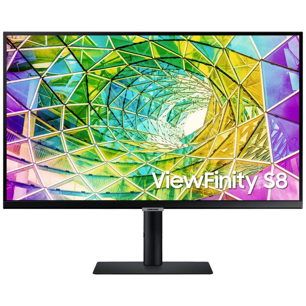 Samsung ViewFinity S8 S27A800NMP LED zaslon 68.6 cm (27 palac) Energetska učinkovitost 2021 F (A - G) 3840 x 2160 piksel UHD, 4K 5 ms DisplayPort, HDMI™, slušalice (3.5 mm jack), USB 2.0, USB 3.2 g... slika