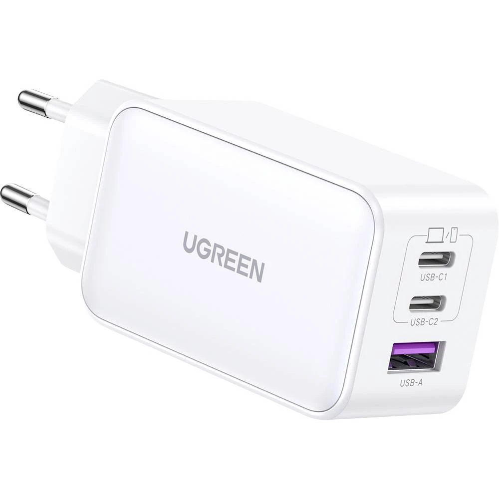 UGREEN Nexode adapter za punjenje 65 W ženski konektor USB-C®, ženski konektor USB-C®, USB-A utičnica bijela unutrašnje slika