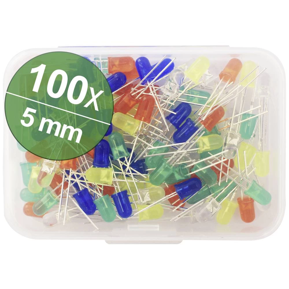 Quadrios LED komplet šarena boja 20 mA, 30 mA 2 V, 3 V slika