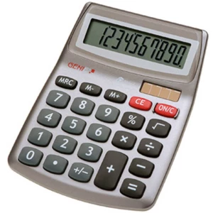 Stolni kalkulator GENIE 540 Siva Zaslon (broj mjesta): 10 solarno napajanje, baterijski pogon (Š x V x d) 105 x 30 x 140 mm slika