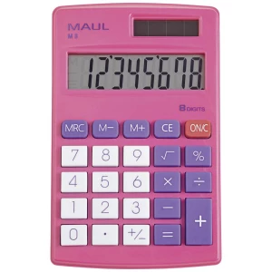 Maul M 8 džepni kalkulator ružičasta Zaslon (broj mjesta): 8 baterijski pogon, solarno napajanje slika