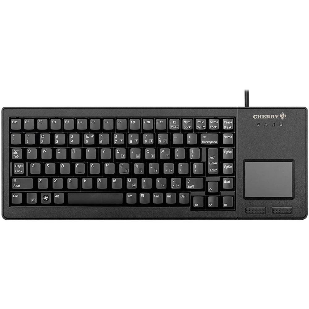 CHERRY XS Touchpad Keyboard USB tipkovnica njemačka, qwertz crna ugrađena dodirna podloga slika