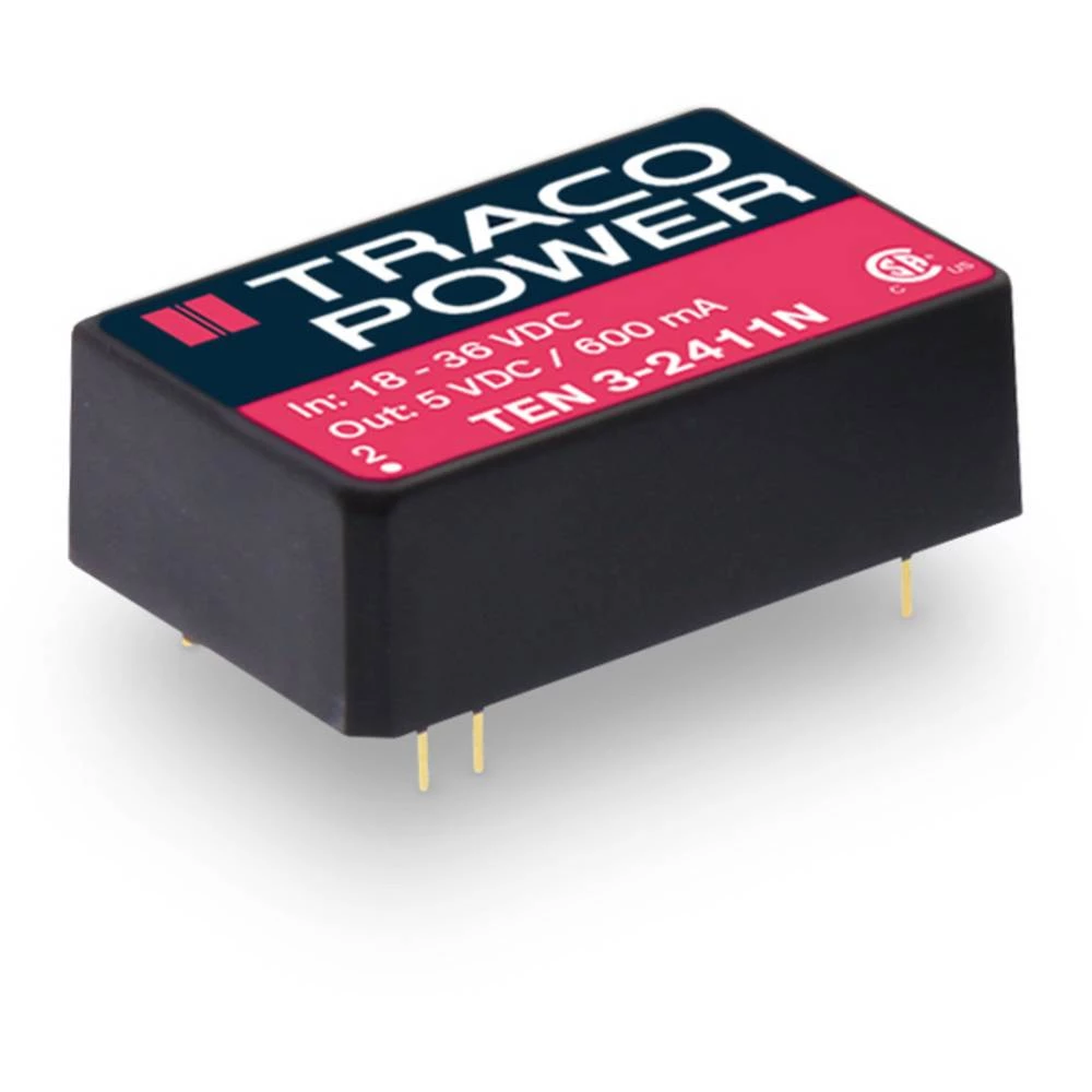 TracoPower TEN 3-1215N DC/DC pretvarač za tiskano vezje 12 V/DC 24 V/DC 125 mA 3 W Broj izlaza: 1 x Content 1 kom. slika