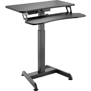 LogiLink barski stol EO0014 crna EO0014 Boja stolne ploče: crna električno podesiva visina , ergonomično, ladica za tipkovnicu (proširiv) maks. visina: 1220 mm slika