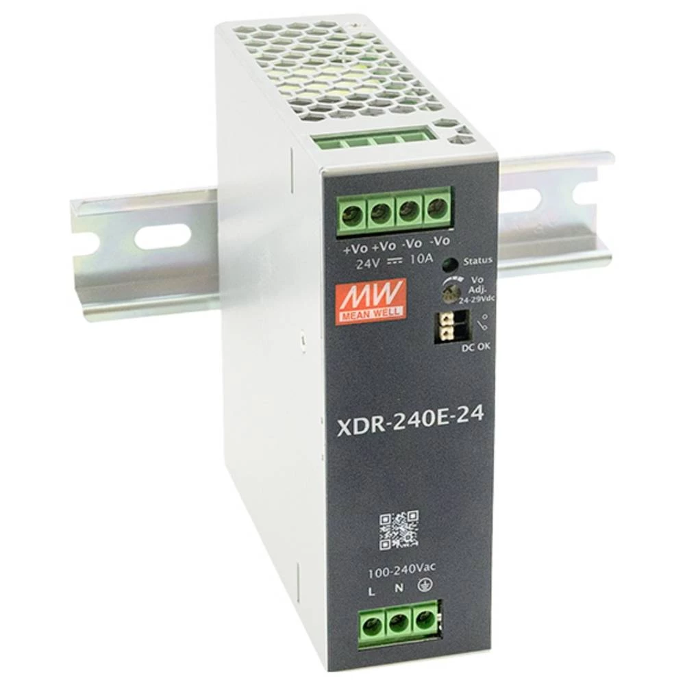 MEAN WELL XDR-240E-12 DIN-napajanje (DIN-letva) 12 V 20 A 240 W Content 1 kom. slika