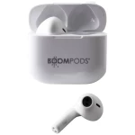 Boompods Bassline Compact In Ear slušalice Bluetooth® bijela slušalice s mikrofonom, personalizacija zvuka, kontrola