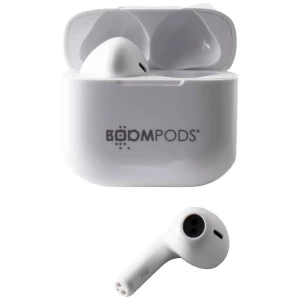 Boompods Bassline Compact In Ear slušalice Bluetooth® bijela slušalice s mikrofonom, personalizacija zvuka, kontrola slika