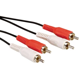 Value Cinch video priključni kabel [2x muški cinch konektor - 2x muški cinch konektor] 5.00 m crna slika