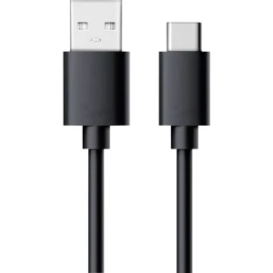 RealPower USB kabel USB 2.0 USB-A utikač, USB-C™ utikač 60.00 cm crna slika