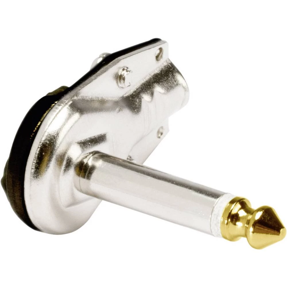 Hicon HI-J63MA05 jack utični konektor 6.35 mm kutni muški konektor Broj polova (broj): 2 crna 1 St. slika