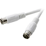 SAT priključni kabel [1x F-brzi utikač - 1x F-brzi utikač] 3 m 75 dB bijeli SpeaKa Professional