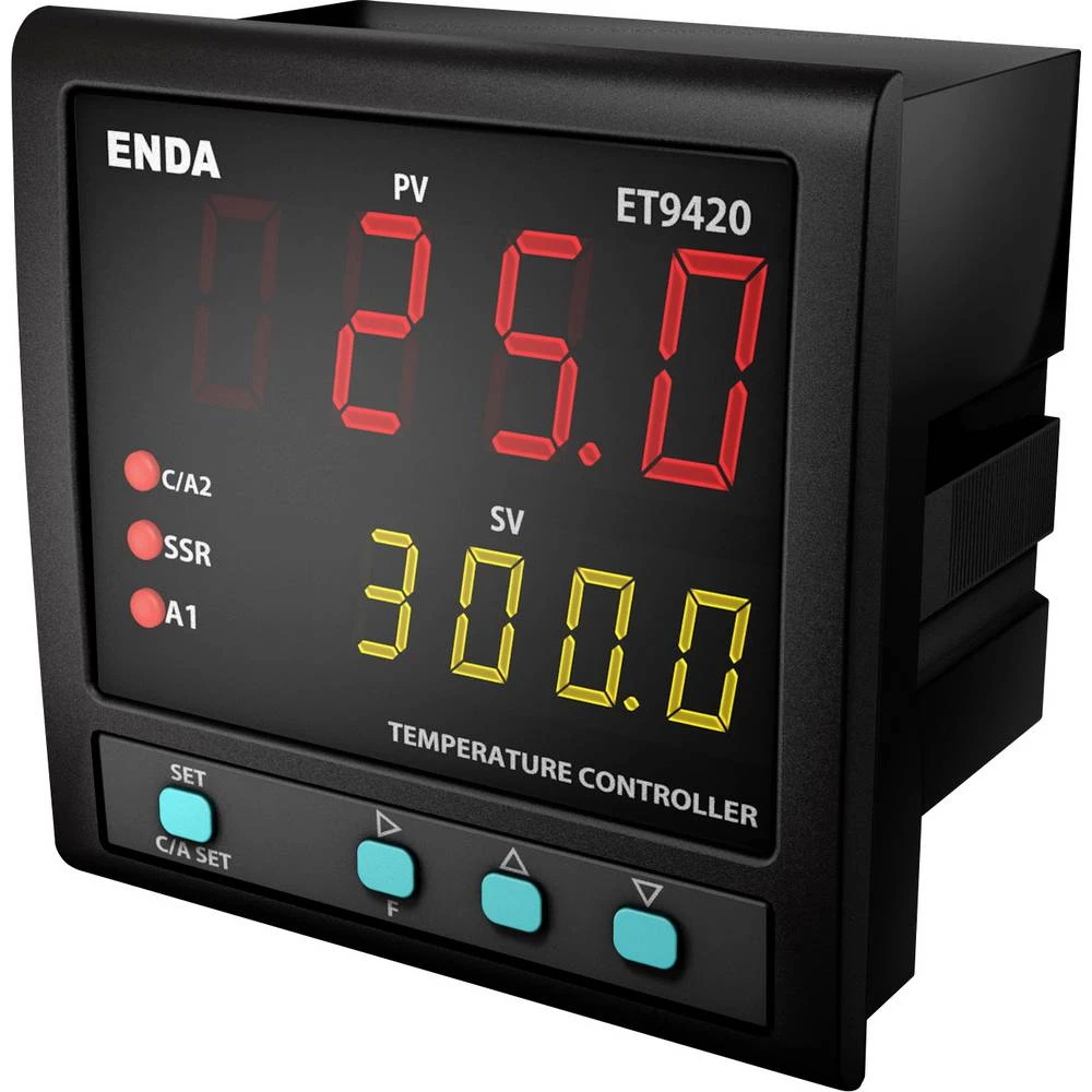 Enda pid termostat Pt100, J, K, L, T, S, R, B -199 do 1700 °C (D x Š x V) 50 x 96 x 96 mm slika