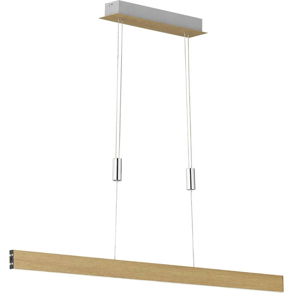 LED viseća svjetiljka 31 W Toplo-bijela WOFI Sydney 7096.01.51.8000 Drvo slika