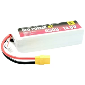 Red Power lipo akumulatorski paket za modele 14.8 V 6500 mAh 35 C softcase XT90 slika