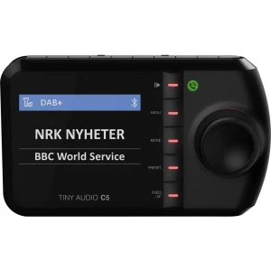 Tiny Audio C5 DAB+ prijemnik Bluetooth glazbeni streaming, funkcija govora slobodnih ruku slika
