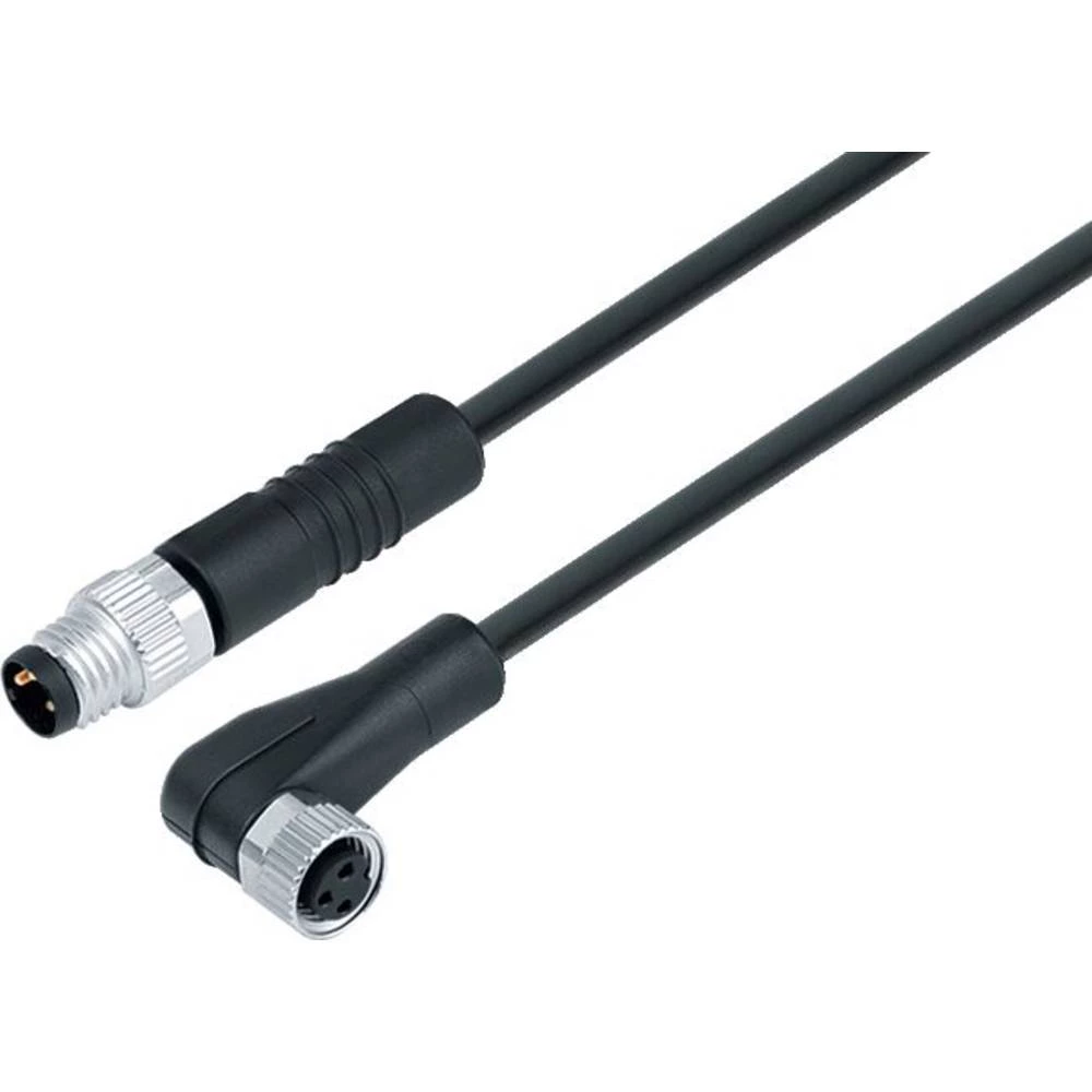 binder 77 3408 3405 50004-0300-20 utični konektor za senzor/aktivator, konfekcionirani ravni muški konektor, ženski kone slika