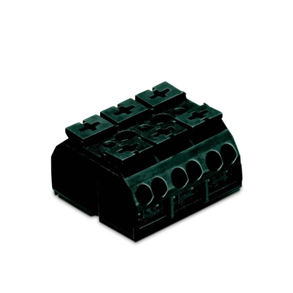 WAGO 862-533 stezaljka za priključivanje uređaja opružna stezaljka crna 250 St. slika