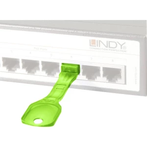 LINDY zaključavanje RJ45 LAN priključka   10-dijelni komplet zelena  uklj. 1 ključ 40472 slika