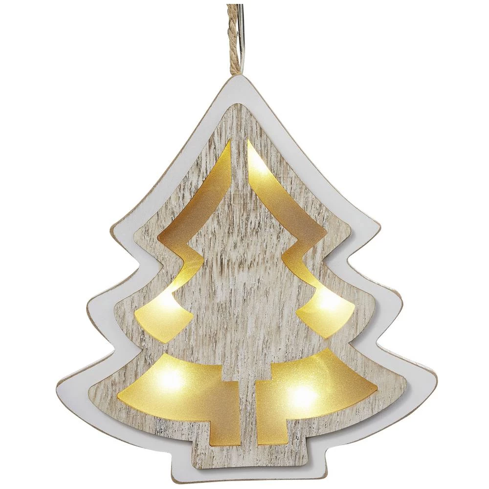 Hellum 521054 Božić Toplo-bijela LED Bijela, Drvo (obojeno) slika