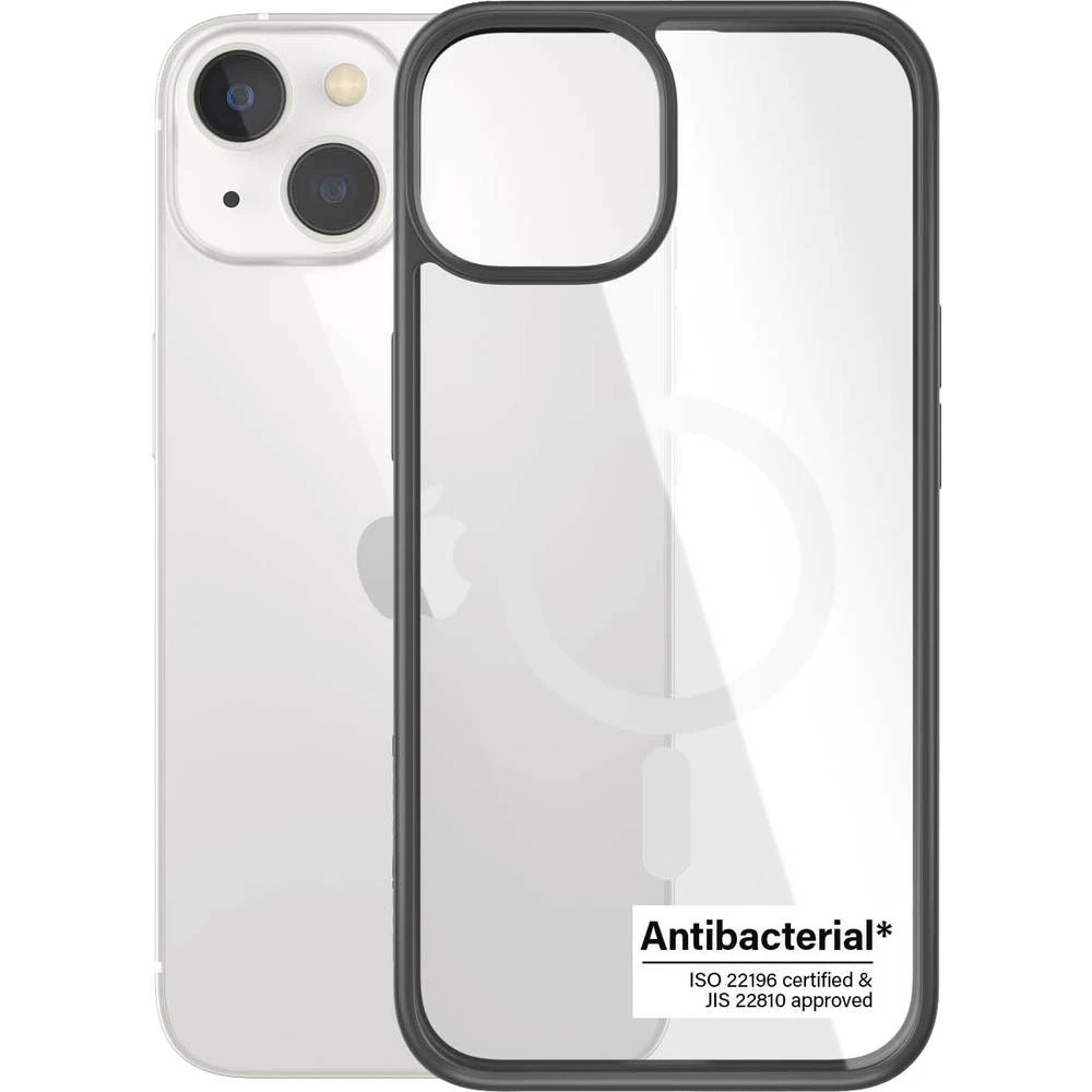 PanzerGlass MagSafe ClearCase stražnji poklopac za mobilni telefon Apple iPhone 14, iPhone 13 prozirna, crna slika