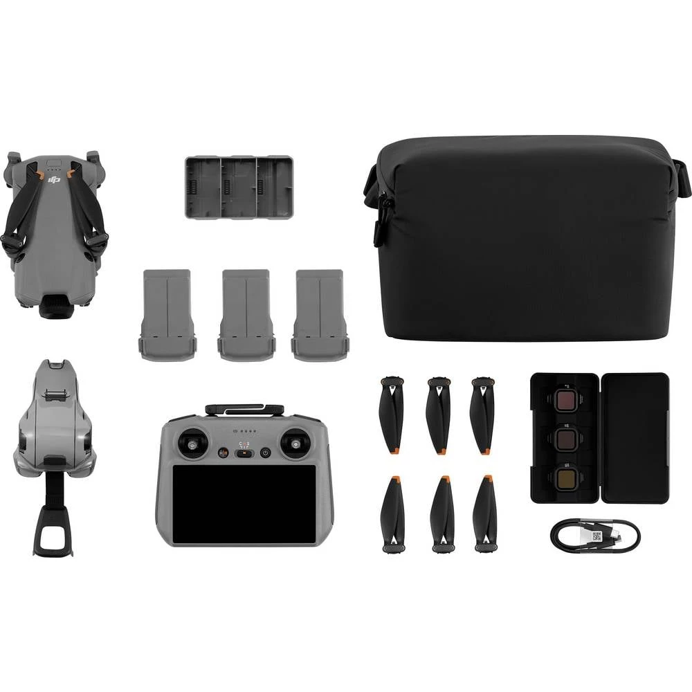 DJI DJI Mini 5 Pro Combo RC 2 uklj. pametni kontroler, uklj. set ND filtera kvadrokopter RtF zrakoplovna kamera sivo-crn slika