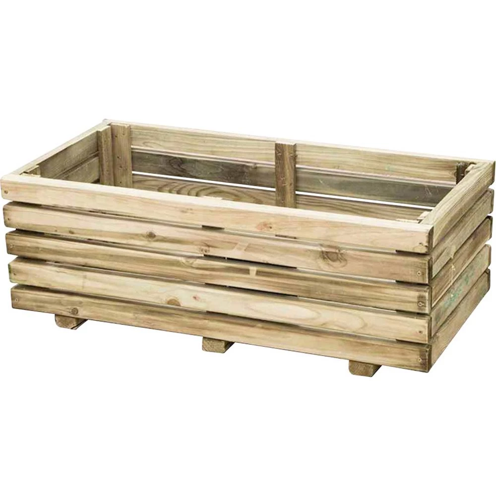 Siena Garden D71534 kontejner za biljke borovo drvo prirodna slika