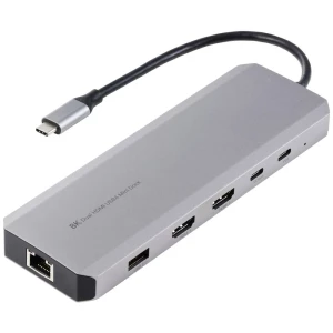Wavlink USB4 (USB-C®) 8K priključna stanica za prijenosna računala WL-UHP4403 podržava 8K@30Hz (1x) / 4K@30Hz (2x), USB-C® Power Delivery slika