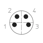 Utični konektor za senzor/aktivator, konfekcionirani M8 Ravni muški konektor 5 m Broj polova: 4 Lutronic 1055 0810 04 002 5m 1 S