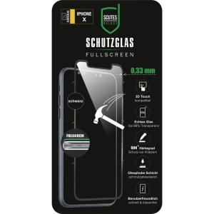 Scutes Deluxe 3D Schutzglas schwarz IP X Zaštitno staklo zaslona Pogodno za: Apple iPhone X 1 ST slika