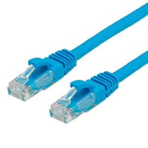 Value 21.99.1456 RJ45 mrežni kabel, Patch kabel cat 6a U/UTP 7.00 m plava boja nezaštićen 1 St. slika