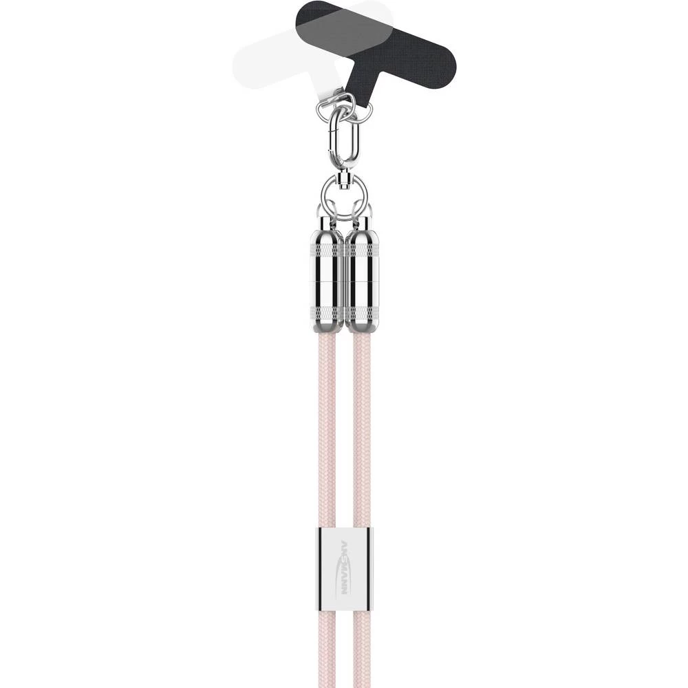Ansmann USB kabel Apple Lightning utikač, USB-C® utikač 1.2 m ružičasta 1700-0189 slika