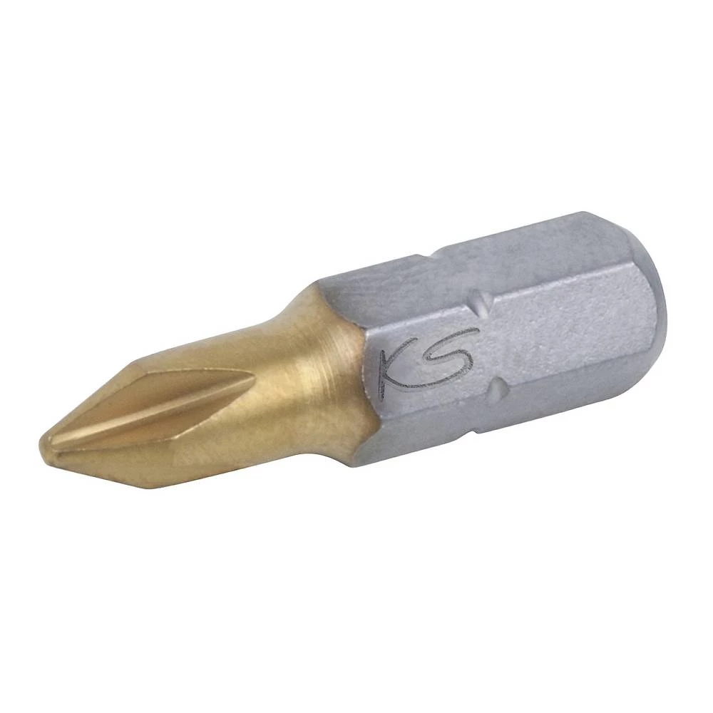 KS Tools 911.2641 9112641 križni bit PH 3 specijalni čelik presvučen titanom C 6.3 5 St. slika
