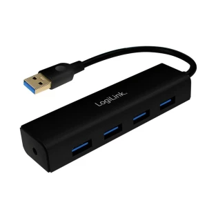 LogiLink UA0295 sučelje hub USB 3.2 Gen 1 (3.1 Gen 1) Type-A 5000 Mbit/s crna LogiLink UA0295 4 ulaza USB 3.2 Gen 1 hub (USB 3.0) crna slika