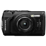 OM System TG-7 black digitalni fotoaparat 12 Megapiksela crna otporan na udarce, vodootporno, 4K-video