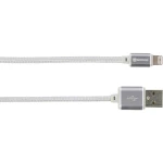 Skross iPod/iPhone/iPad Pro/iPad USB kabel [1x USB - 1x muški konektor Apple dock lightning] 1.00 m srebrna