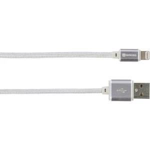 Skross iPod/iPhone/iPad Pro/iPad USB kabel [1x USB - 1x muški konektor Apple dock lightning] 1.00 m srebrna slika