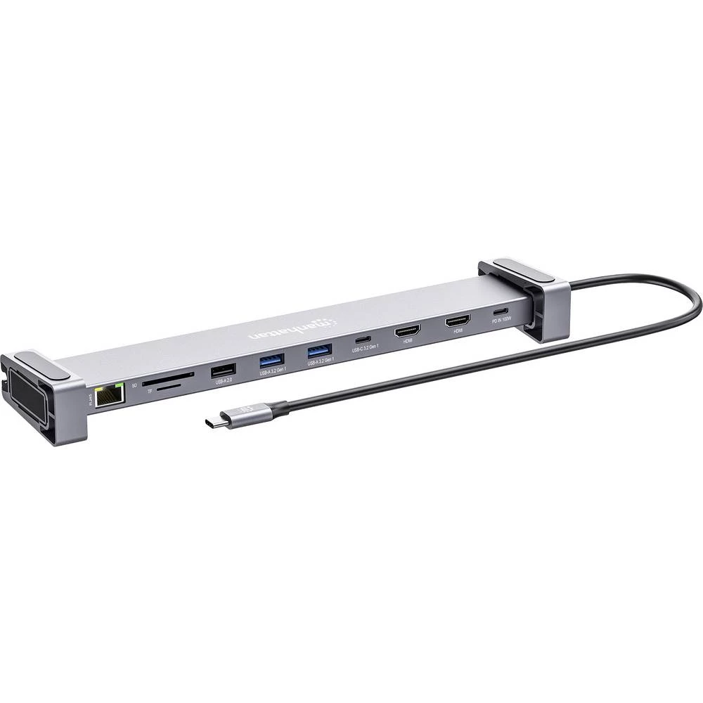 Manhattan stanica za punjenje prijenosnog računala Dual-Monitor Dockingstation USB C-St. auf 2xHDMI 3xUSB-A USB-C-PD USB slika