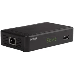 Denver DTB-145 DVB-T2 prijemnik prednji USB, podržava lan Broj prijemnika: 1