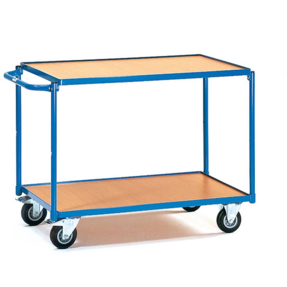 Fetra 2942 2942 kolica s policama čelik obložen s prahom Opterećenje (maks.): 250 kg briljantno-plava (RAL 5007) boja slika