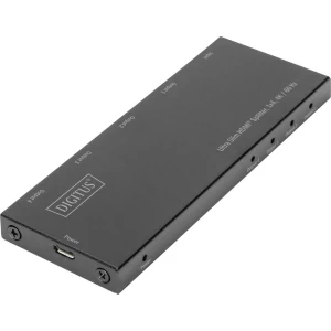 Digitus DS-45323 4 ulaza HDMI razdjelnik led zaslon, metalno kućište, podržava Ultra HD 4096 x 2160 piksel crna slika