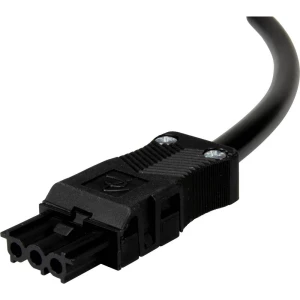 Adels-Contact 14846320 mrežni priključni kabel slobodan kraj - mrežni konektor Ukupan broj polova: 2 + PE crna 2.00 m 50 St. slika
